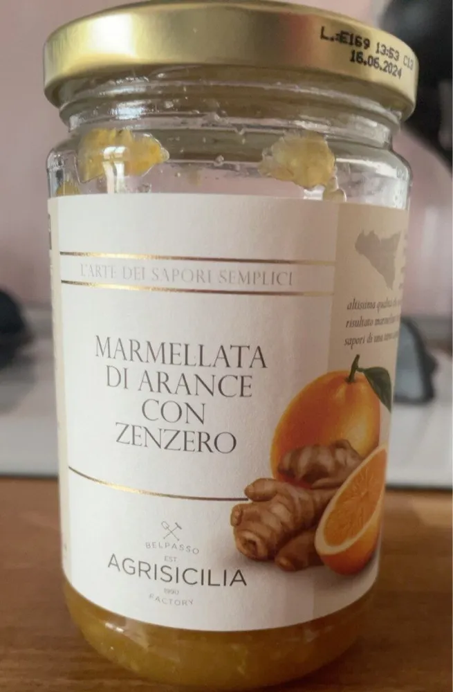 Marmellata di arance con zenzero