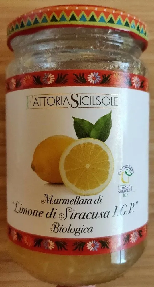 Marmellata di Limone di Siracusa I.G.P Biologica