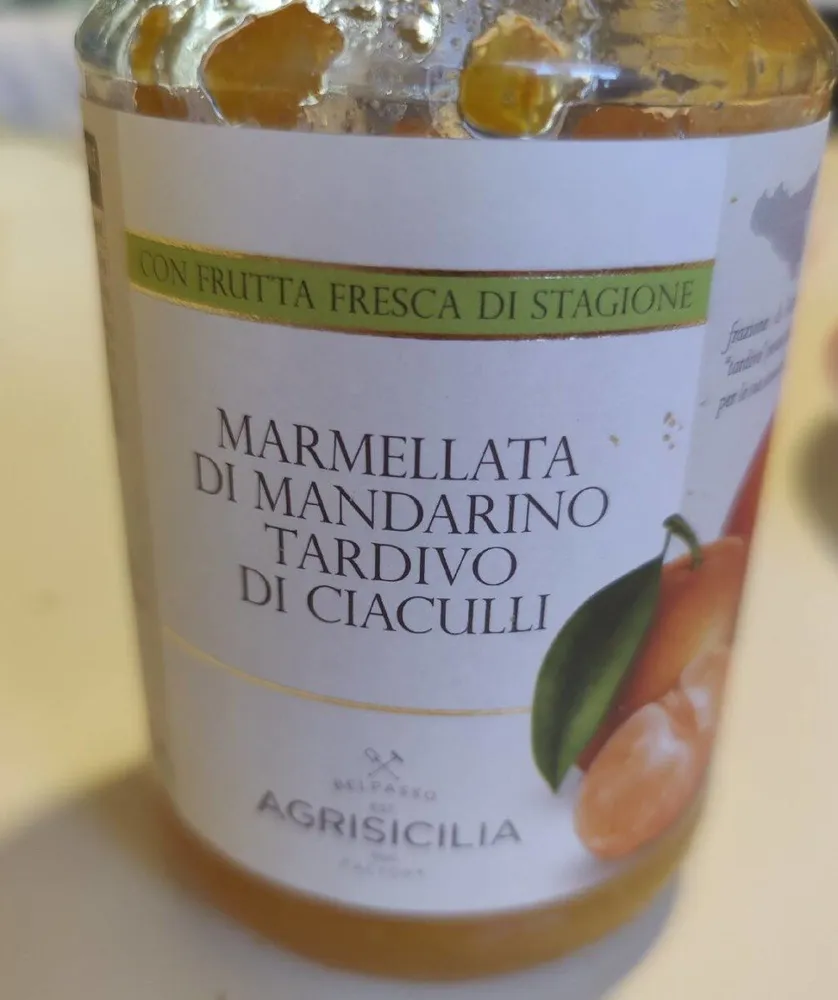 Marmellata di mandarino tardivo di ciaculli