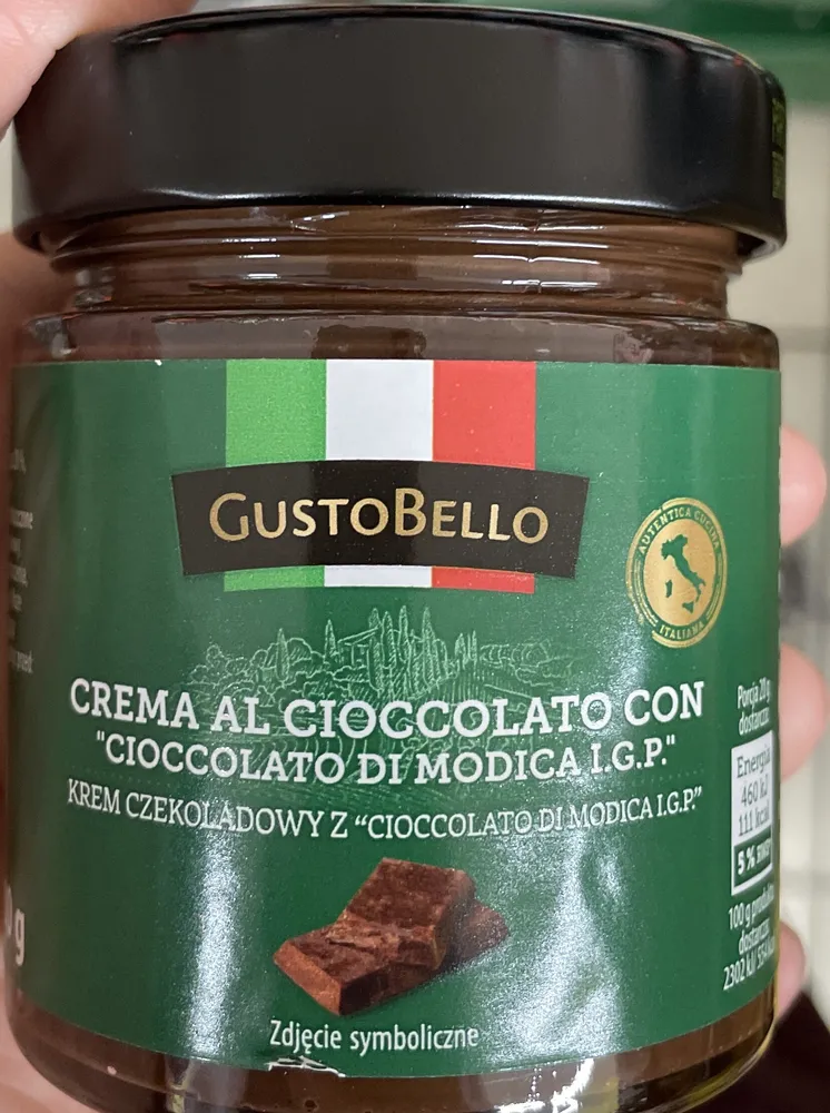 Krem czekoladowy z "cioccolato di Modica I.G.P."