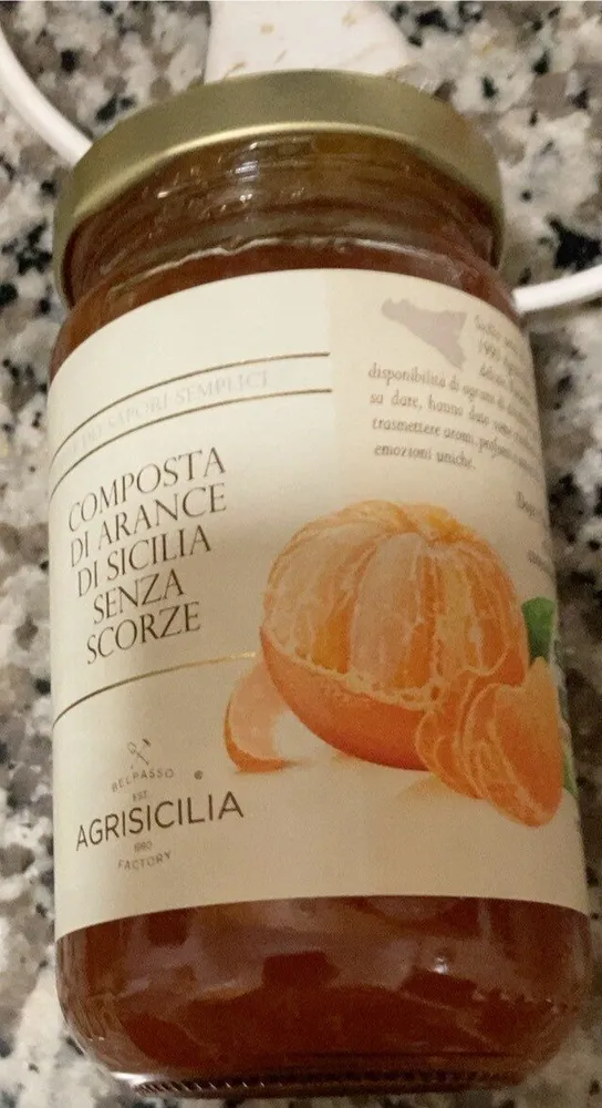 Composta di arance di sicilia senza scorze