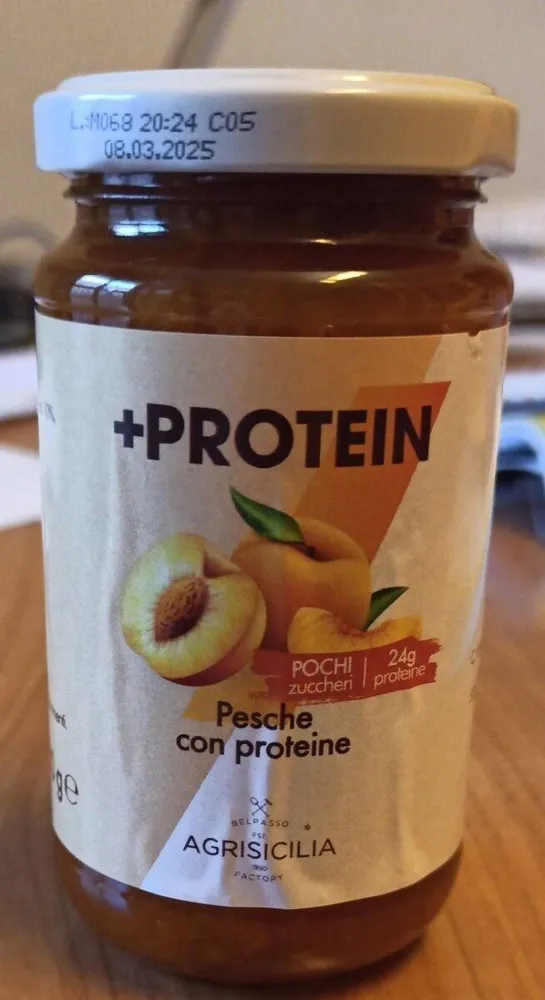 Pesche con proteine