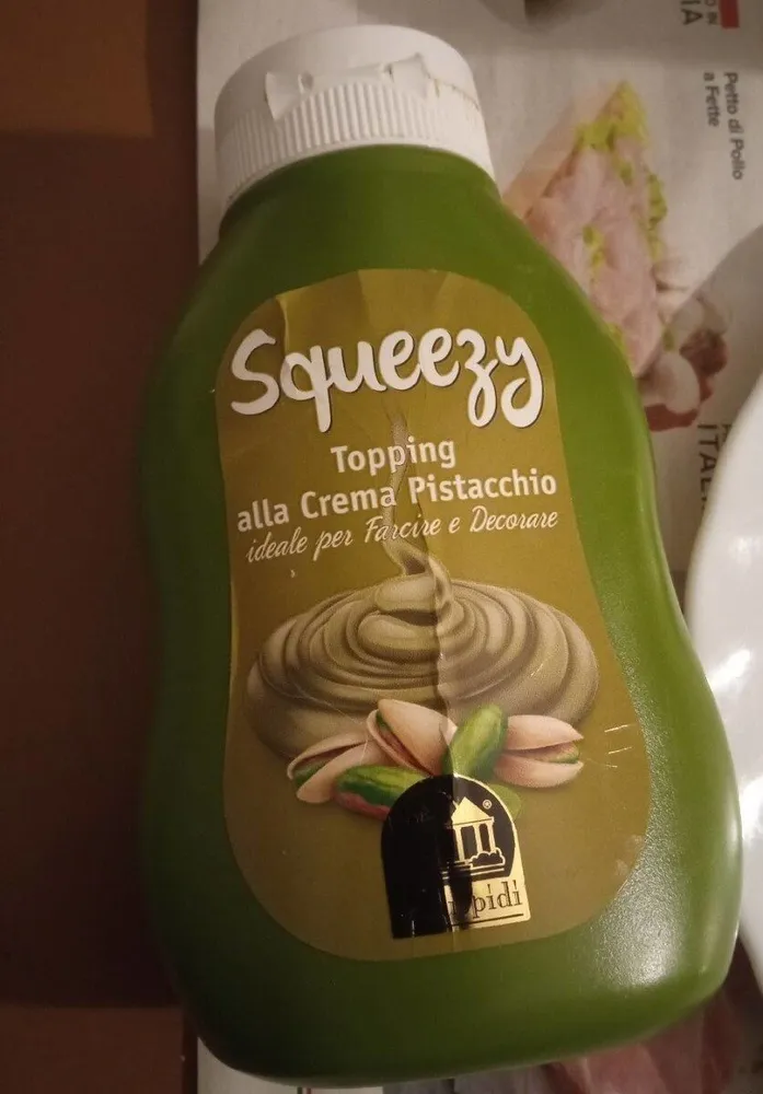 Squeezy topping alla crema pistacchio
