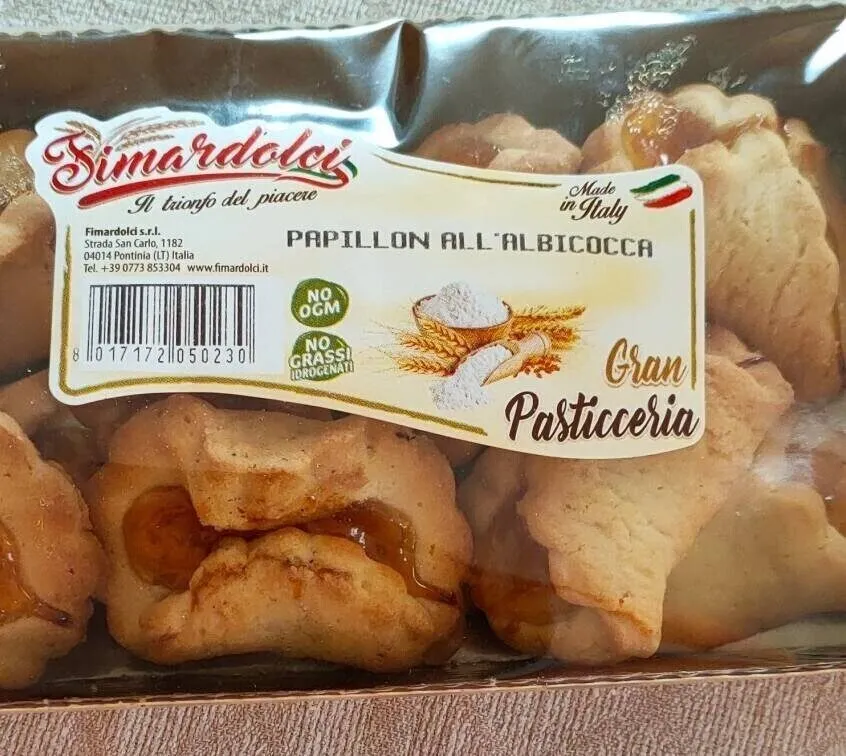 Papillon all'albicocca