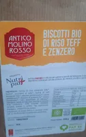 Biscotti bio di riso teff e zenzero