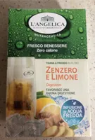 Tisana a freddo in filtro zenzero e limone digestiva