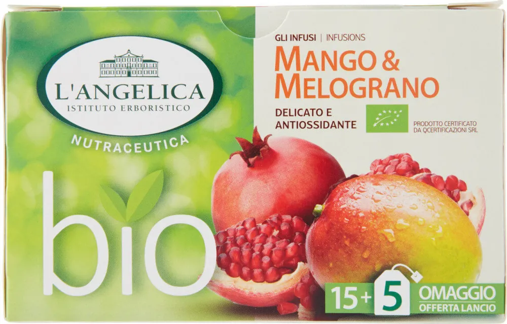 Nutraceutica bio gli infusi mango & melograno filtri