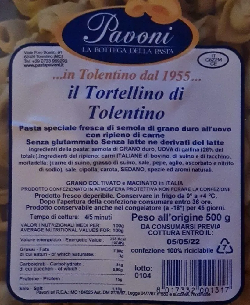 Il tortellino di tolentino