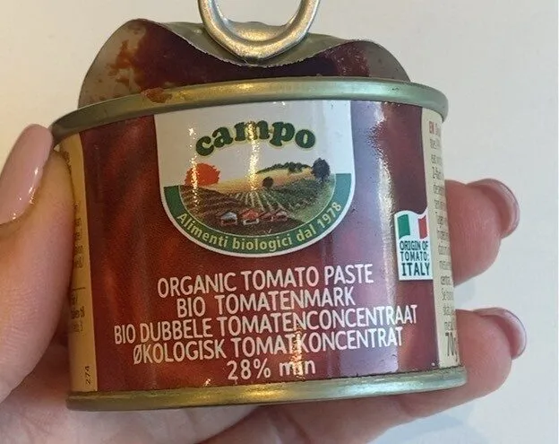 Organic tomato paste