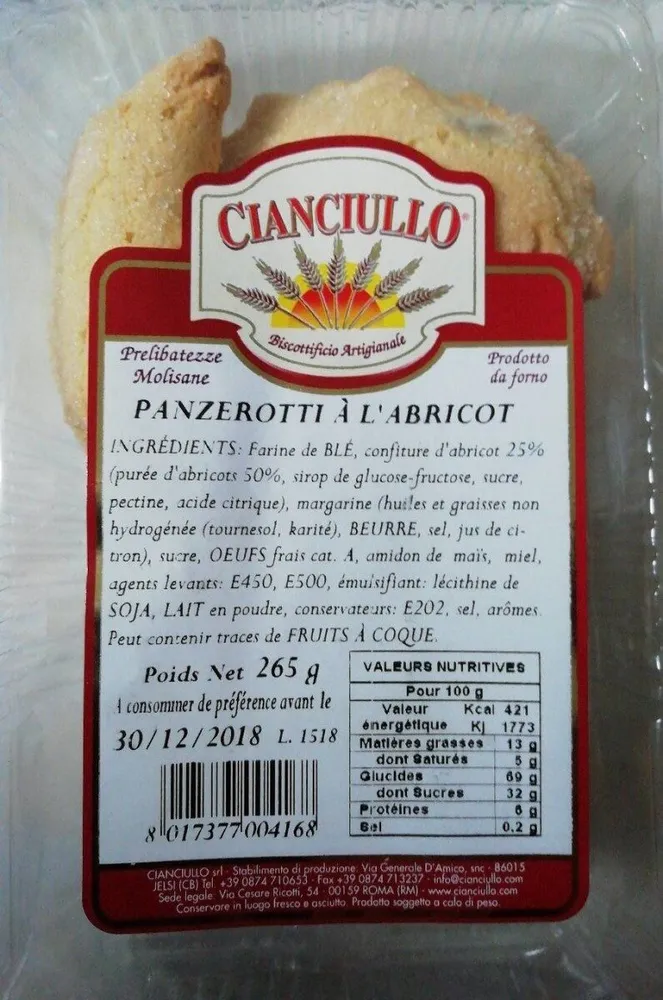 Panzerotti à l'abricot