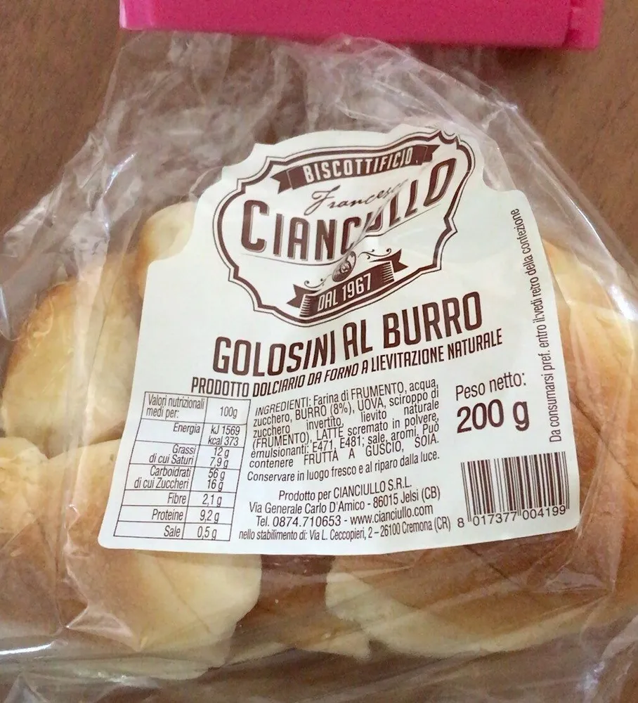Golosini al burro