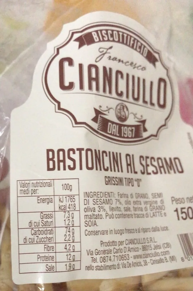 bastoncini al sesamo