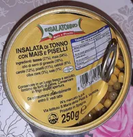 Insalata di tonno con mais e piselli