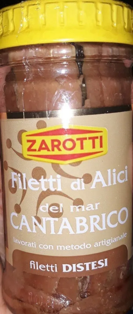 Filetti di alici del mar cantabrico