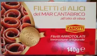 filetti di alici del Mar cantabrico
