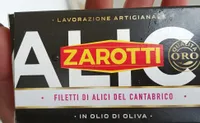 Filetti di alici del ma cantabrico all'olio di