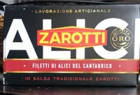 Filetti di alici del cantabrico