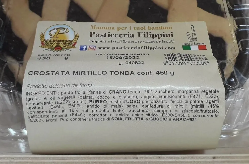 Crostata Mirtillo Tonda