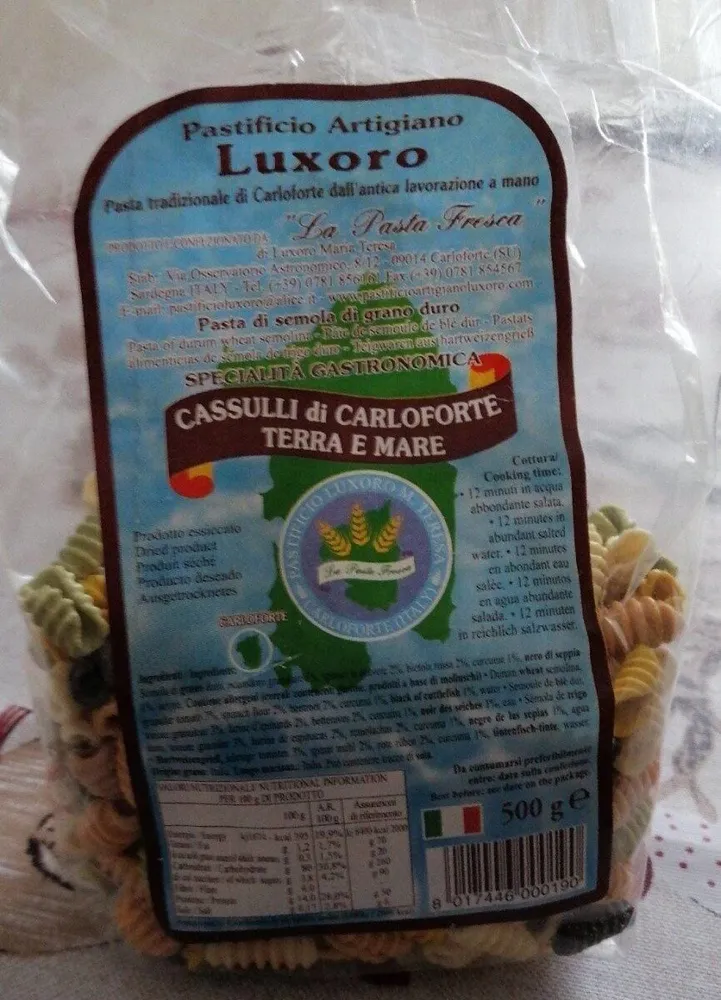 Cassulli di Carloforte terra e mare