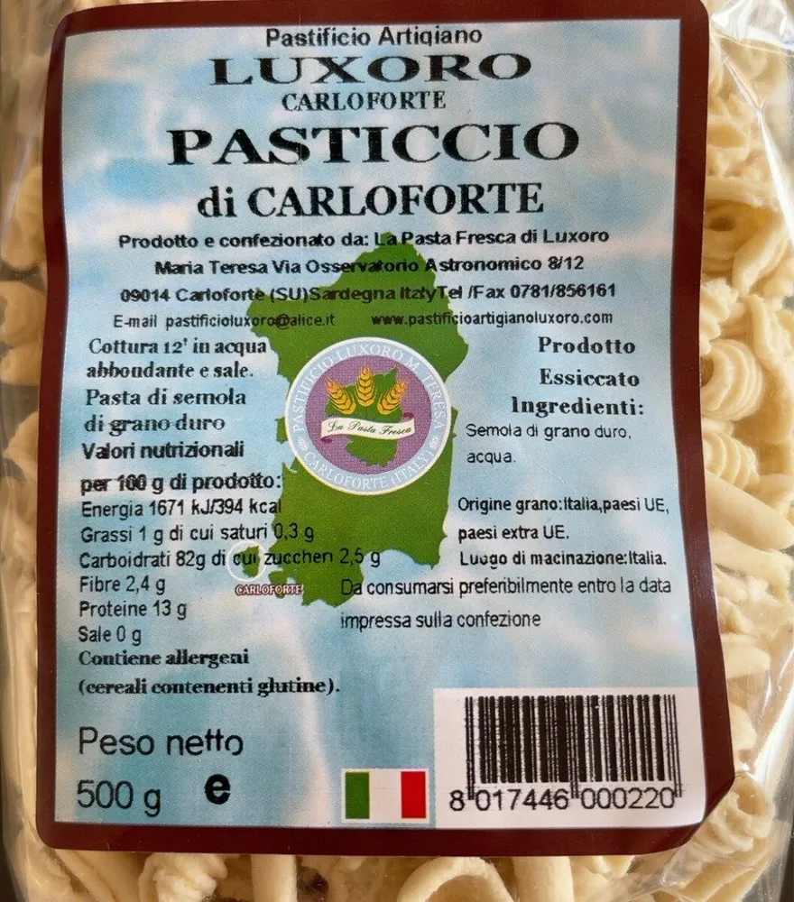 Pasticcio di carloforte