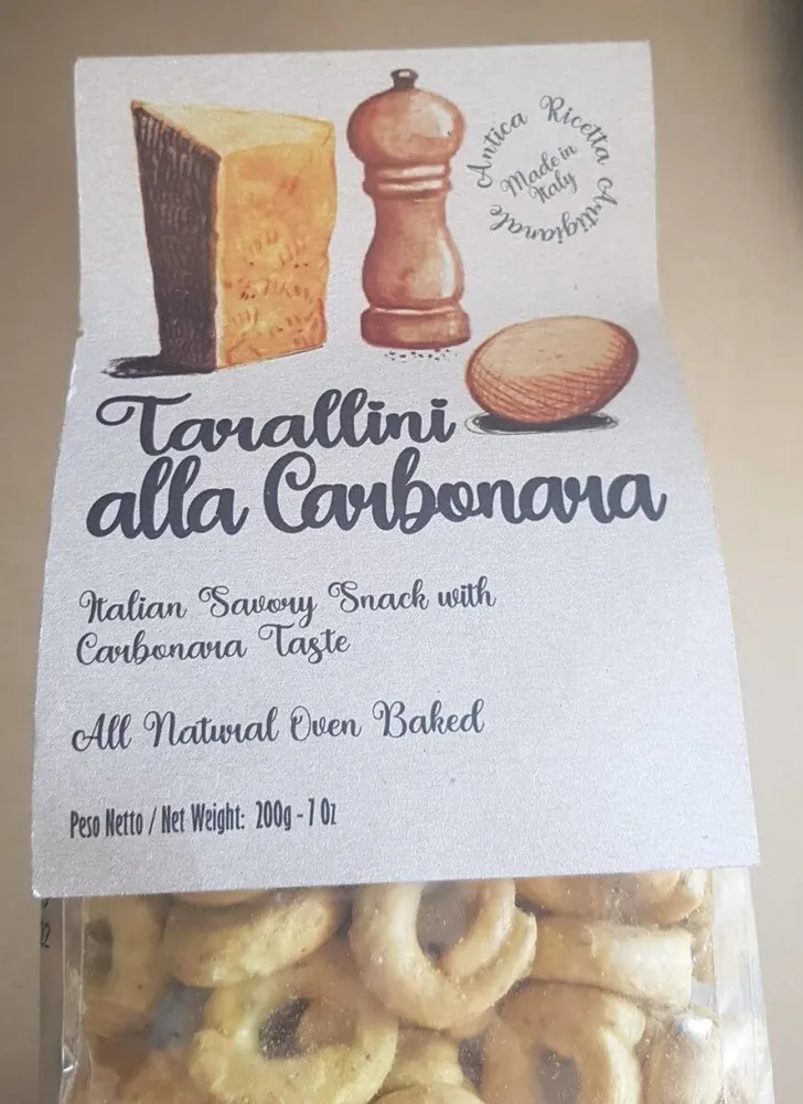 Tarallini a la carbonara