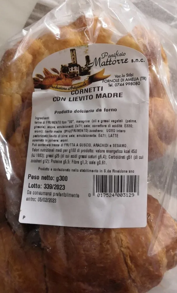 Cornetti con lievito madre