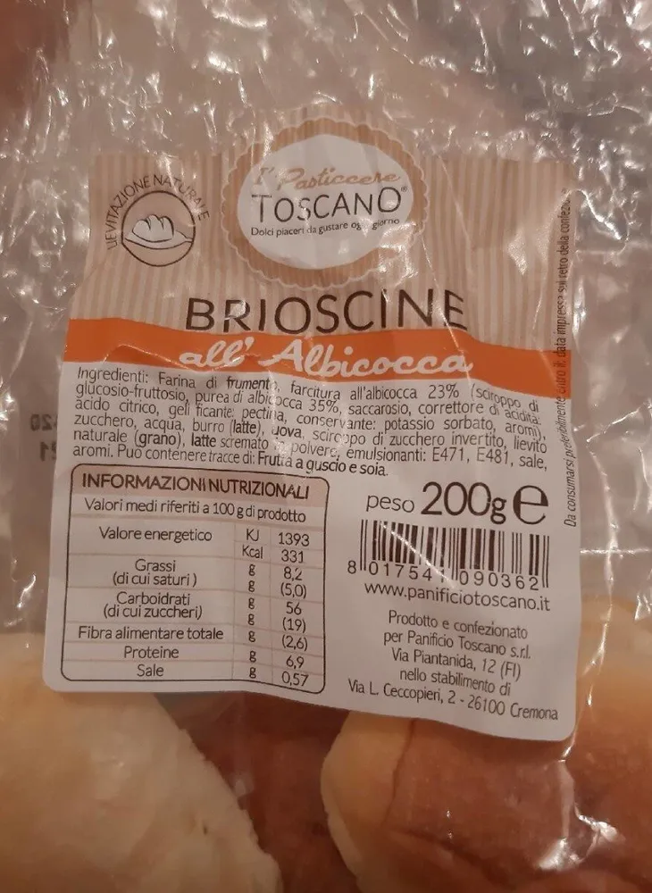Brioscine all'albicocca