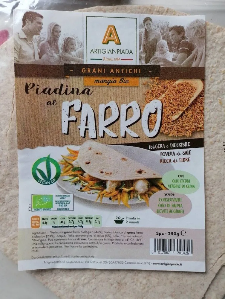 Piadina di farro