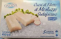 Cuori di filetto di merluzzo dell'oceano