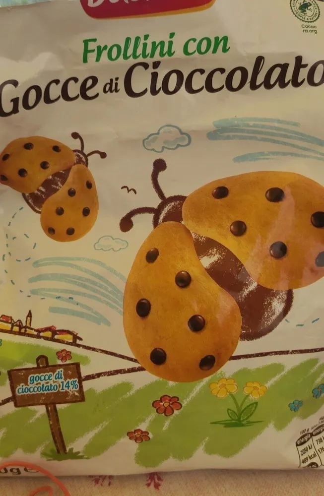 Frollini con gocce di cioccolato