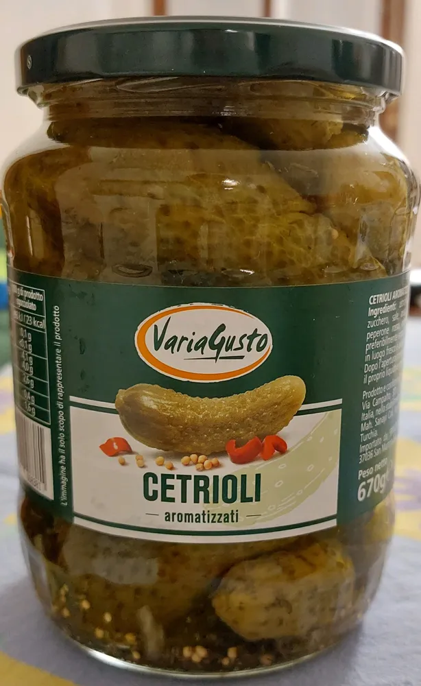 cetrioli aromatizzati