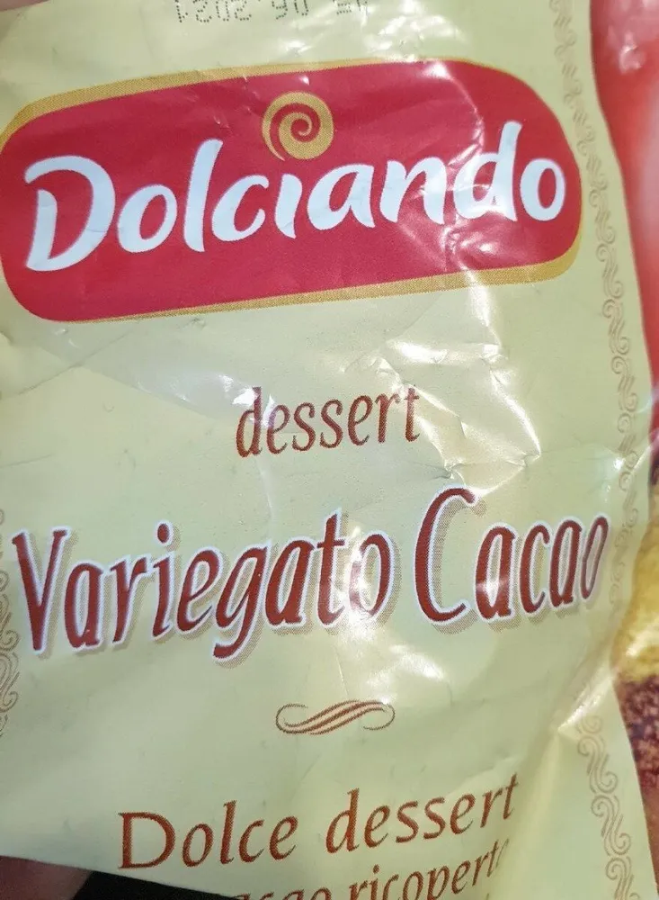 Dessert variegato al cacao