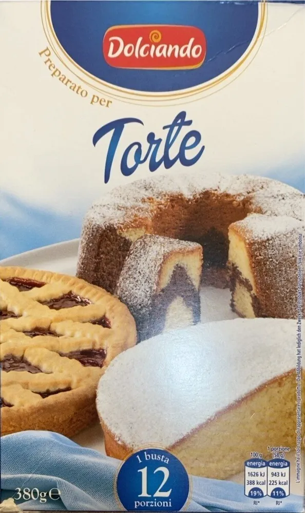 Preparato per torte