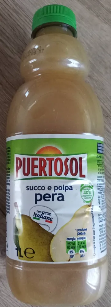 Succo e polpa Pera