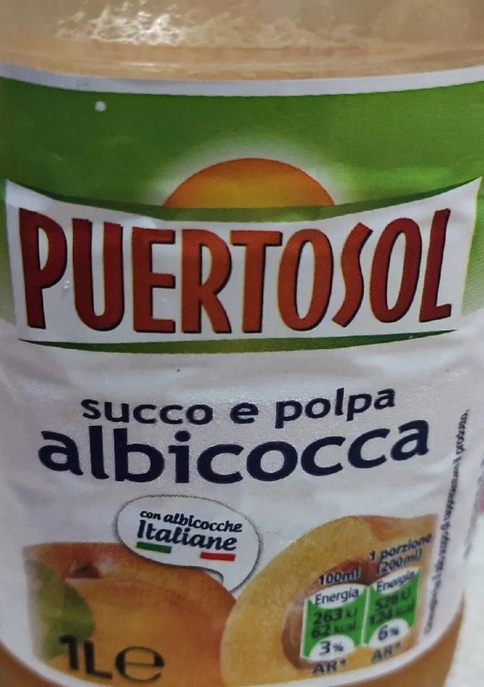 Succo e polpa albicocca