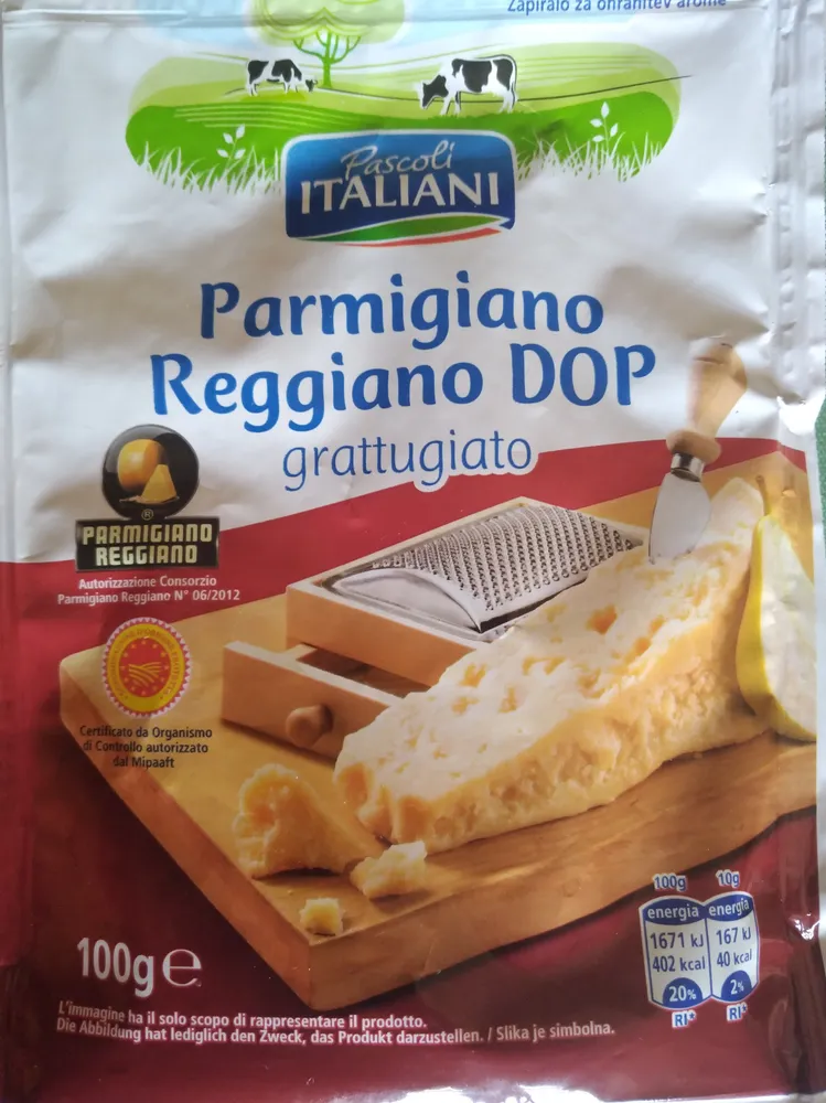 Parmigiano Reggiano DOP grattugiato