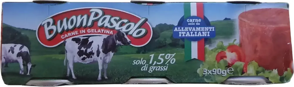 Buon pascolo carne in gelatina
