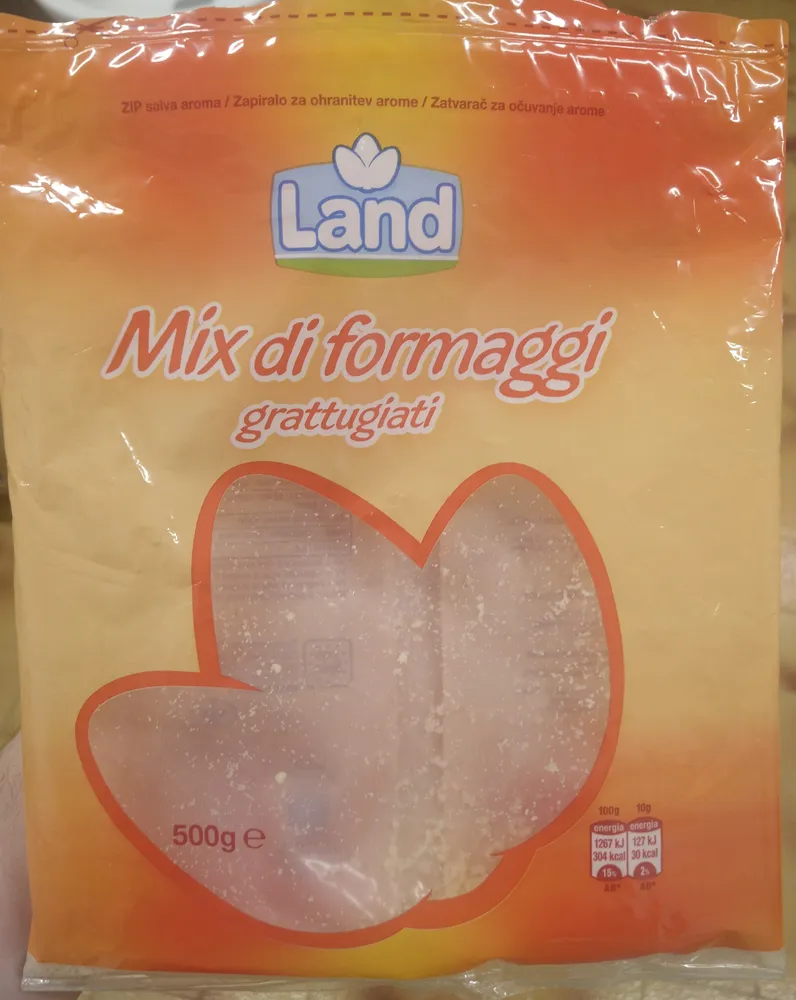 Mix formaggi grattugiati