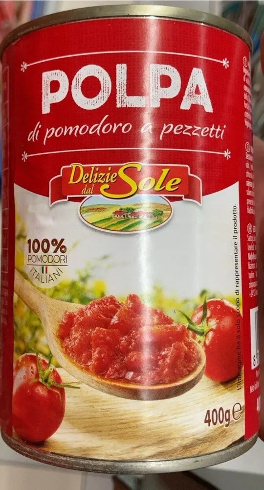 Polpa di pomodoro a pezzetti