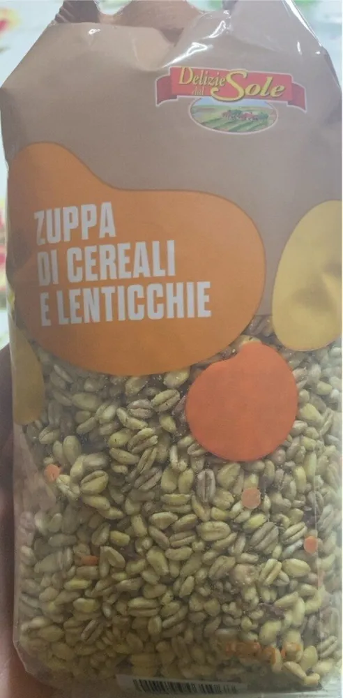 Zuppa di cereali e lenticchie