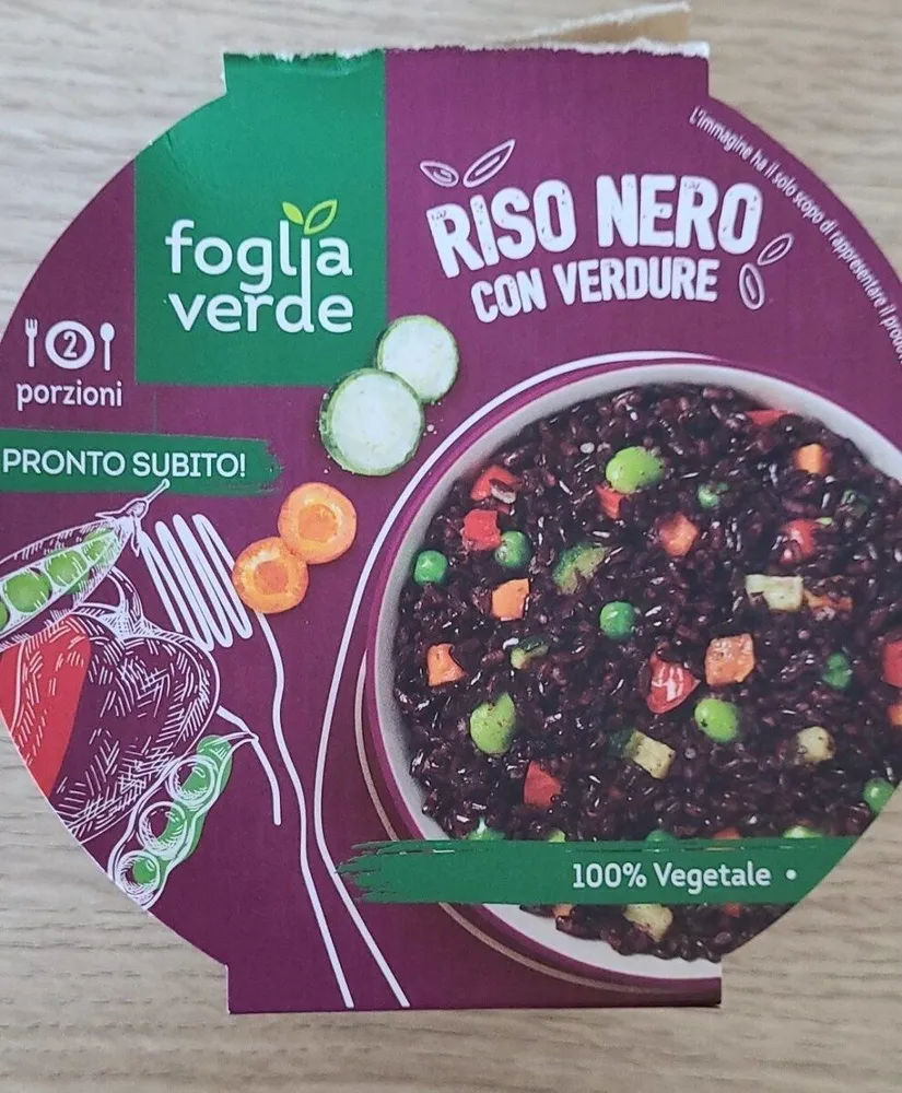 Riso nero con verdure