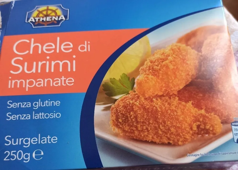 Chele di surimi impanate