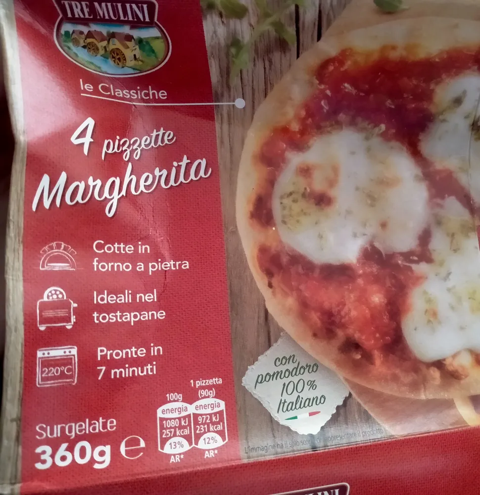 4 pizzette Margherita