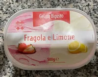 Gelato bigusto fragola e limone