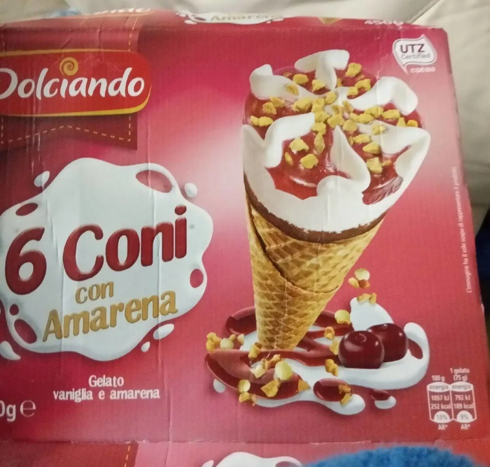 Gelato vaniglia e amarena