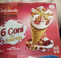 Gelato vaniglia e amarena