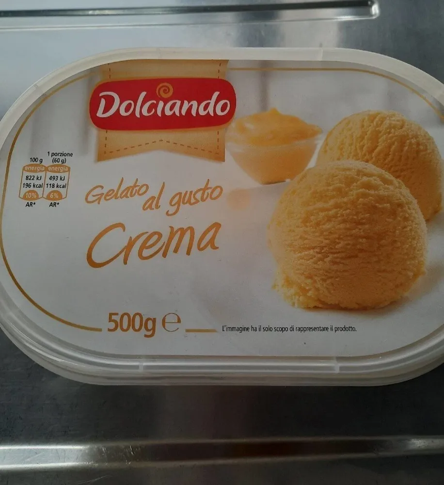 Gelato al gusto crema