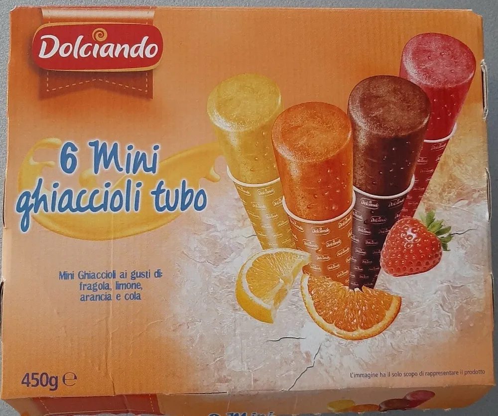 6 mini ghiaccioli tubo