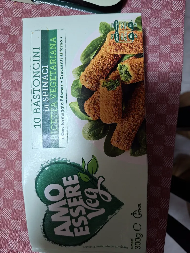 Bastoncini spinaci - Amo Essere Veg - Amo Essere Veg