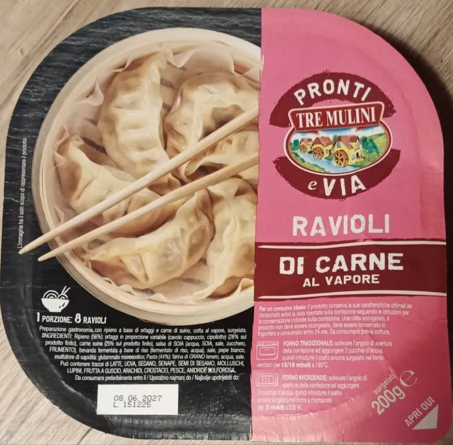 Ravioli di carne al vapore